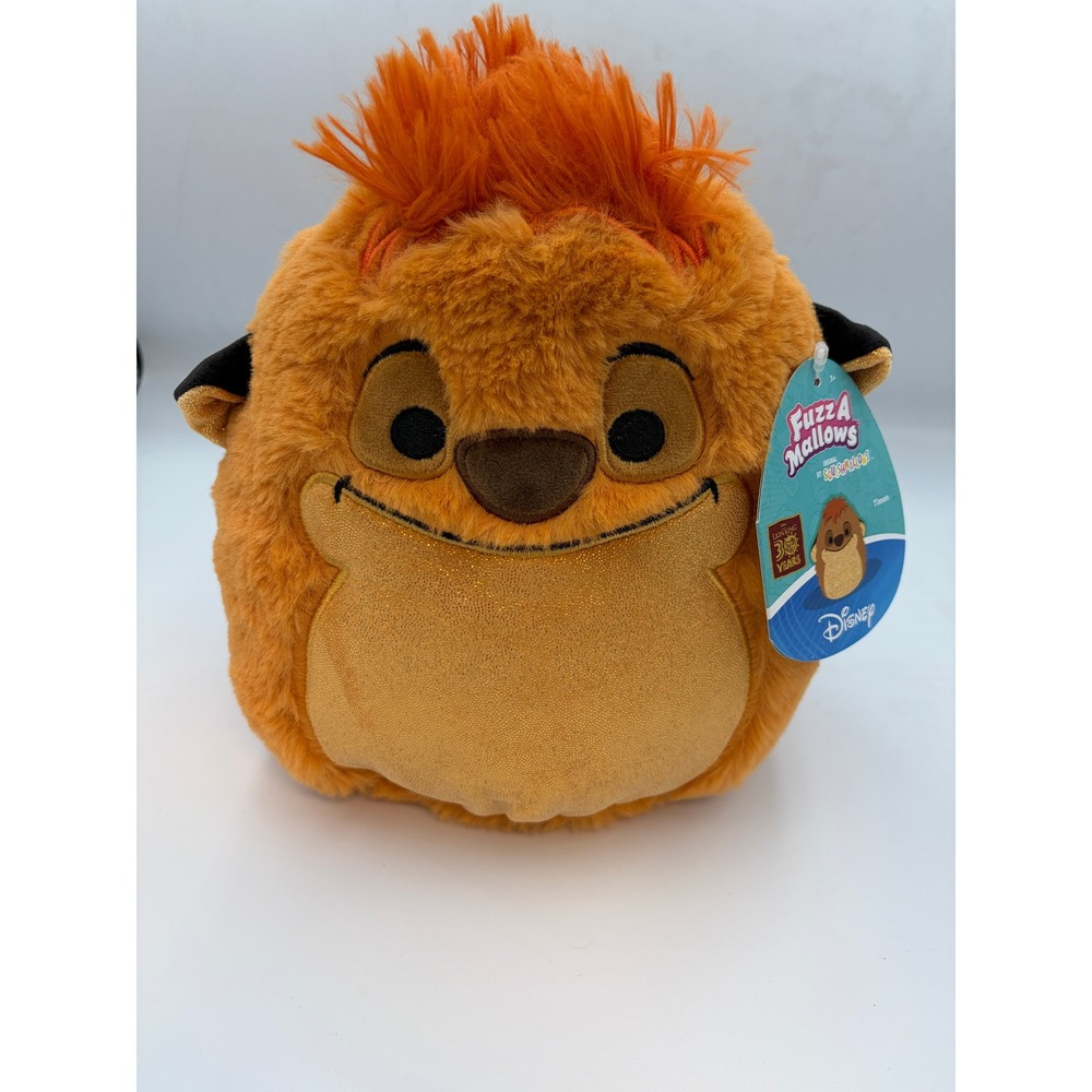 Disney Lion King 30th Anniversary Timon FuzzAMallows Squishmallow Plush 8 inch